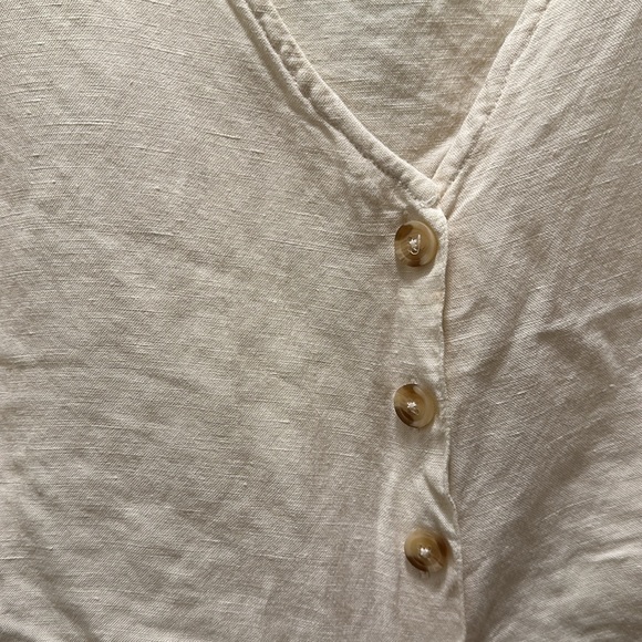 Amuse Society Linen cropped shirt - Picture 3 of 3